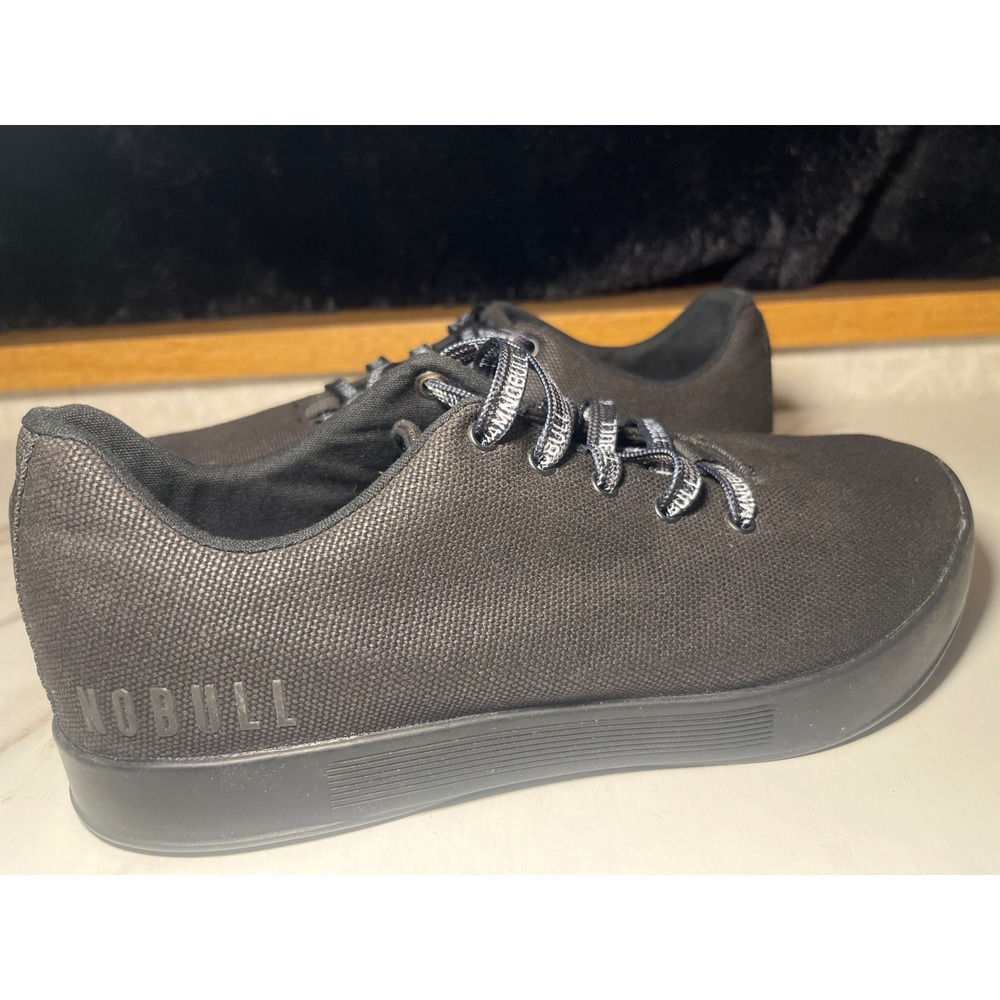 NOBULL Black Canvas Trainers Sneakers Shoes Mens Size 7.5 Womens‎ Size 9